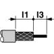 Outil à dénuder - Dégainage câbles coaxiaux - 2 niveaux - 6,8 mm - WIREFOX-D CX-4