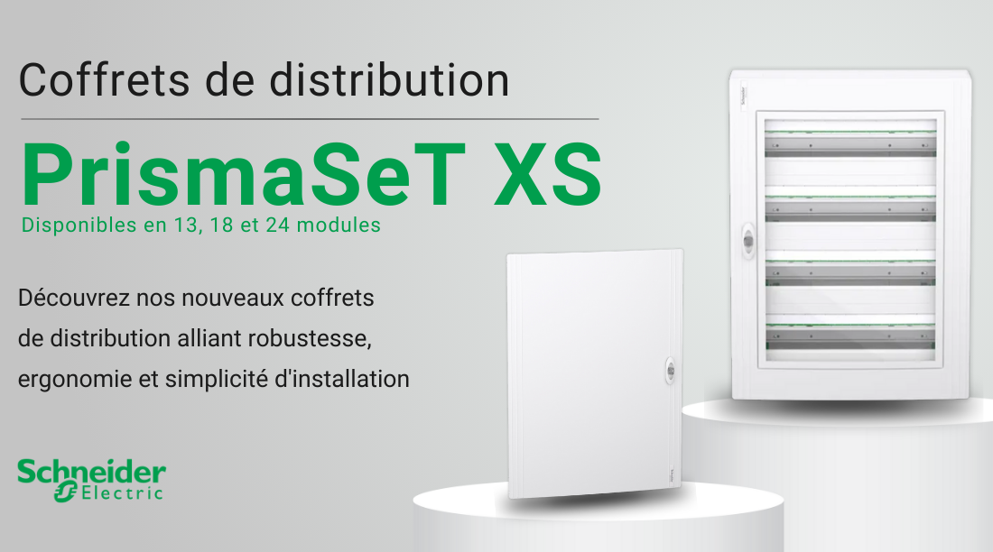 Nos nouveaux coffrets de distribution PrismaSeT